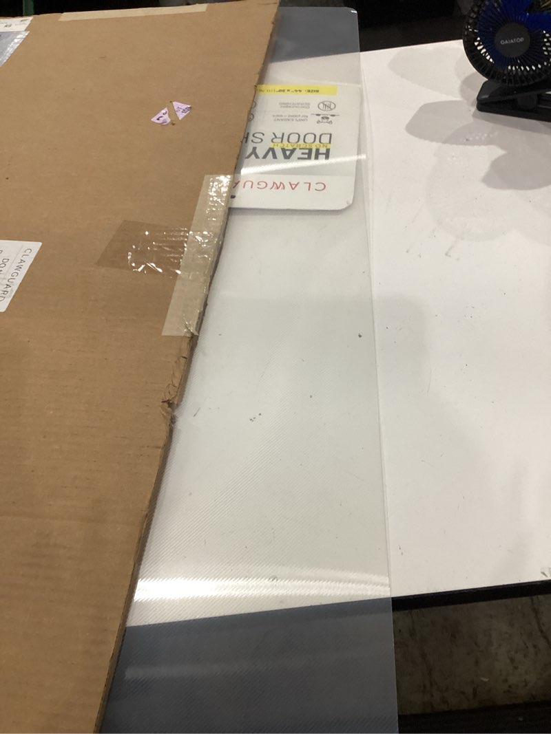 Condition photo showing Good Condition for clawguard heavy duty door scratch shield – 20x44 in. door scratch protector dog & cat – clear wall, frame & furniture cat scratch protectors heavy duty shield