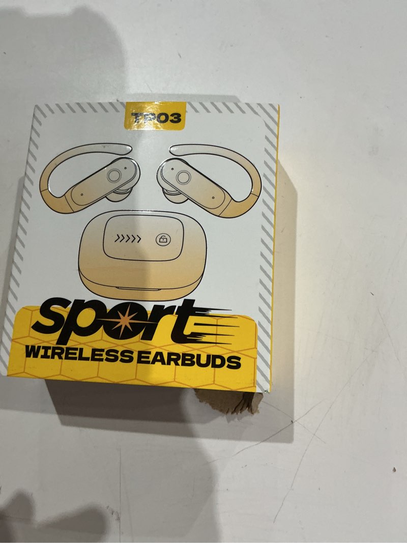 Condition photo showing New/Like New for leemc all-in-one wireless earbuds, bluetooth headphones 6.0, ear buds with touch screen, anc enc noise cancelling, 40h bass stereo sound over-ear earphones for ios, android, sports, workout, black