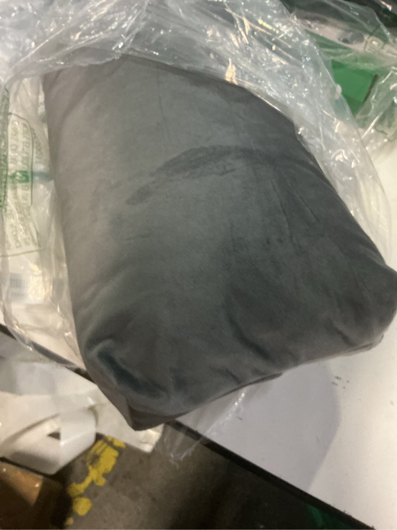 Condition photo showing Good Condition for adjustable headrest pillow for recliners and armchairs - non-slip velvet cushion for neck support and pain relief (gray)