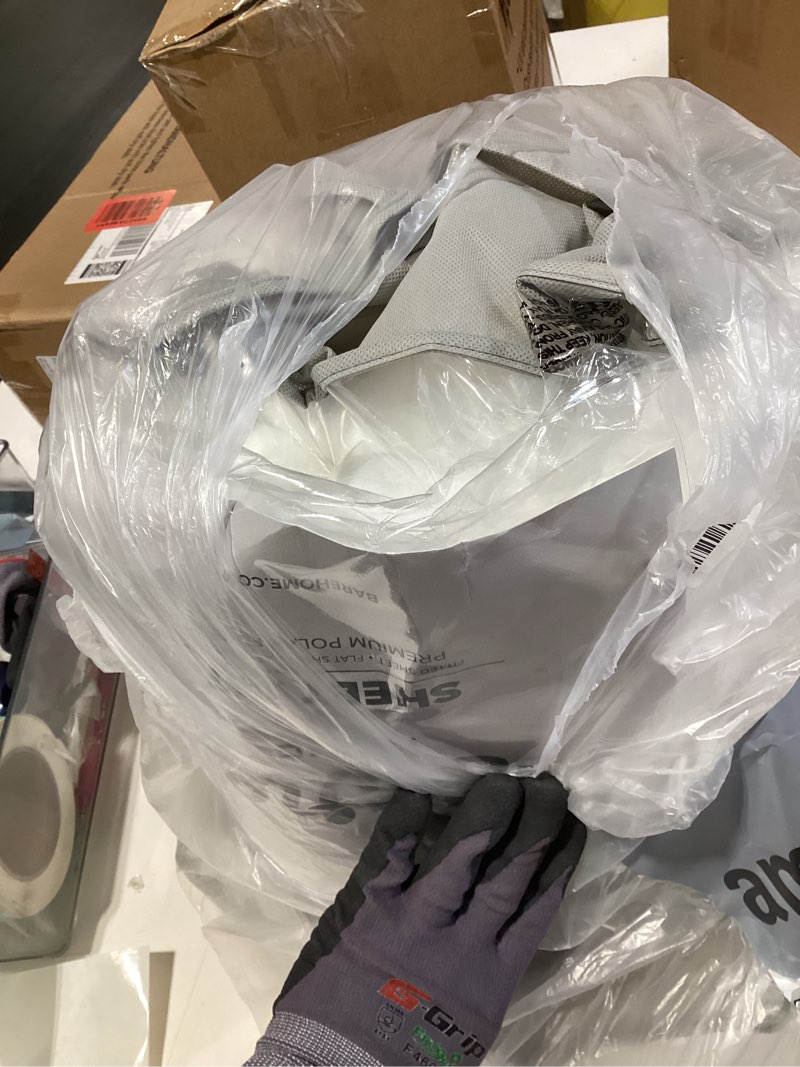 Condition photo showing Good Condition for bare home super soft fleece sheet set - king size - extra plush polar fleece, no-pilling bed sheets - all season cozy warmth (king, white) king 01 - white