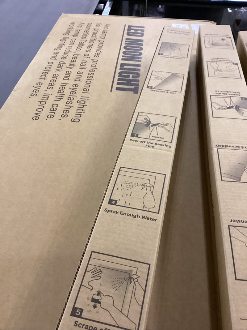 Condition photo showing New/Like New for Coavas Window Privacy Film Stained Glass Window Clings Upgrade 3D Rainbow Window Clings Sun Blocking Bathroom Frosted Decals Decorative Door Room Vintage Prism Glass Stickers 23.6 x 78.7 Inch 23.6 x 78.7 Inch Colorful