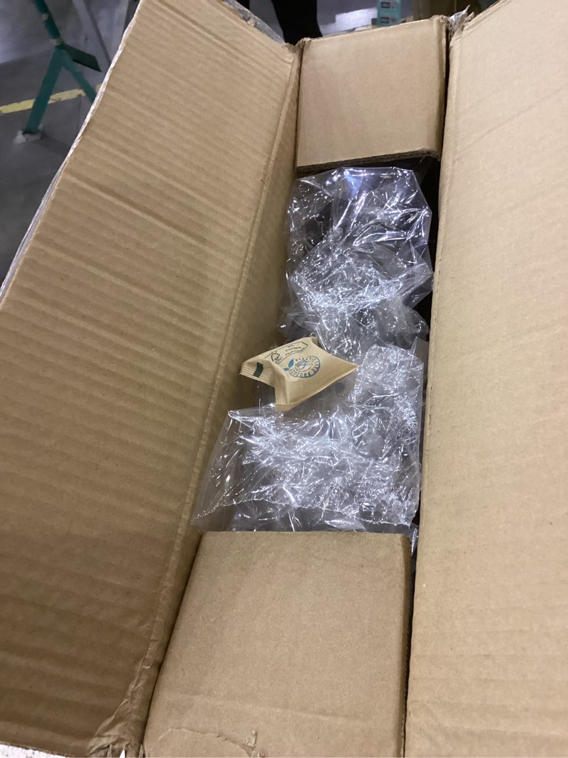 Condition photo showing New/Like New for CleverMade Collapsible Wheeled Crate with Lid, 4-Wheels - Swivel and Glide Rolling Crate with Handle and Double Wheels for Easy Transport and Versatile Use - 55L and 100lb Capacity, Cool Gray Black/Gray (55l) - 4 Wheels - Pack of 1