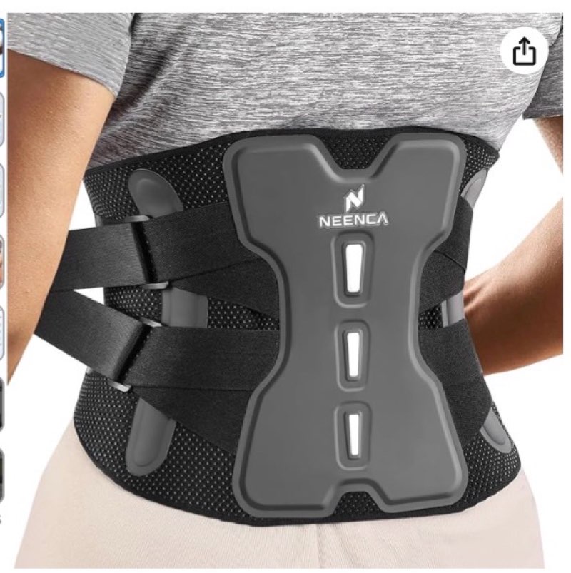 NEENCA Back Support Brace, Adjustable Lumbar Support for Pain Relief of Back/Lumbar/Waist, Waist Wra