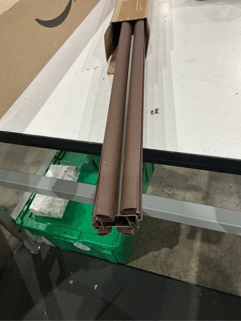 Condition photo showing Good Condition for yaocom 2 brown 32 inch vinyl u-shape door bottom seal, slide on weatherstrip interior door bottom to block light and reduce noise fits 32 x 1-3/8 doors, fills 1/2 1-1/2 gaps