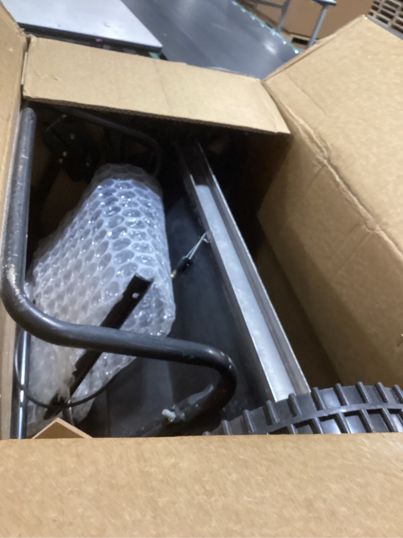 Condition photo showing Good Condition for vevor broadcast spreader, 50lbs capacity, drop spreader with hopper grate, 18 in spreading width & 30 settings, 10 in all terrain tires, garden & lawn spreaders for seed, fertilizer 50lb black