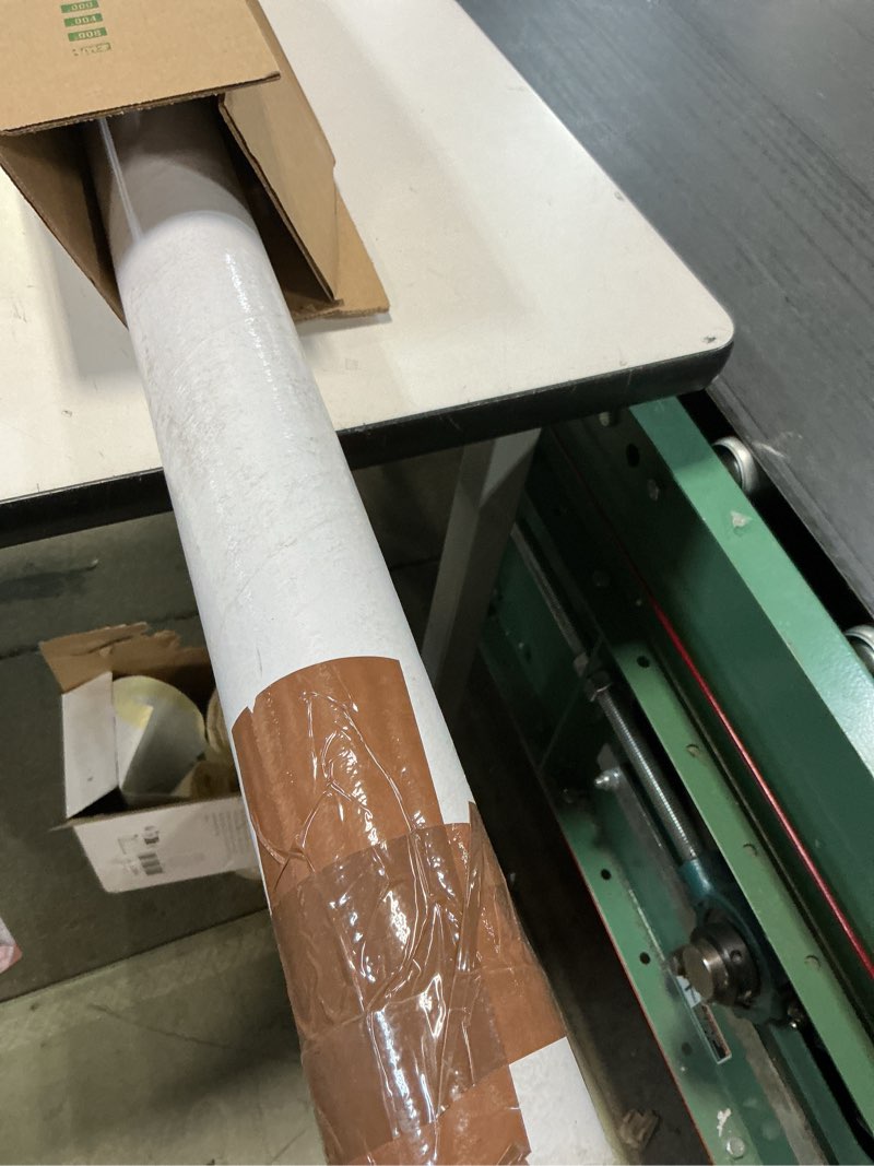 Condition photo showing As Is for Wall Corner Protector,4PCS 48''(L) x1.58'' (W) Self Adhesive Corner Guard for Wall, Heavy Duty Clear Corner Protector Guard for Cabinet Doors, Edge Protector 4PCS- 48''x1.58'' Clear