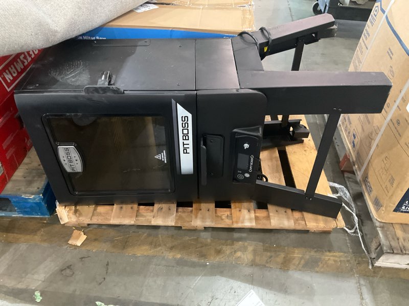 Condition photo showing As Is for pit boss dx series vertical 30in series 880-sq. in black smart electric smoker