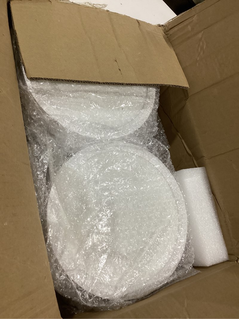 Condition photo showing Good Condition for modern 12-pack super thin 9inch 2800lm flush mount led ceiling light white, 5000k daylight, undimmable ceiling light surface mount for bedroom, living room, dining room, garage, office white 9in-12pack