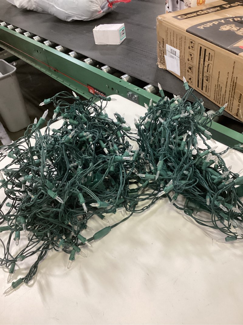 Condition photo showing Good Condition for Joiedomi Clear Christmas String Lights Indoor,150 Count Mini White Fairy Light,31.2FT Lighting Decor for Patio Dorm Classroom Bedroom Holiday Wedding Party Garland Birthday Festival,Green Wire 150 Lights