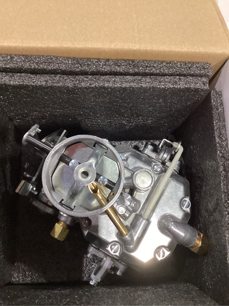 Condition photo showing As Is for Autolite 1100 Carburetor Manual Choke For 1963-1968 Ford Mustang Falcon Mercury 170&200ci Inline 6 Cylinder automatic transmission 1963 64 F100 Trucks V6 223" & 262".passenger side mount choke cable