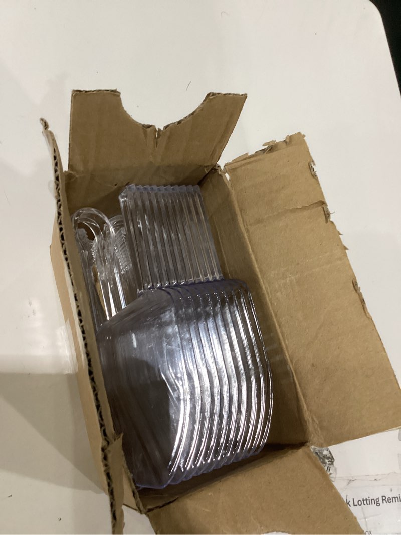 Condition photo showing Good Condition for 20 combo pack,10 pieces plastic serving tongs mini kitchen tongs kitchen tongs utility and 10 pieces plastic kitchen scoops clear ice scoop mini clear buffet scoop for candy dessert buffet ice 10pcs plastic tongs and 10pcs plastic scoops