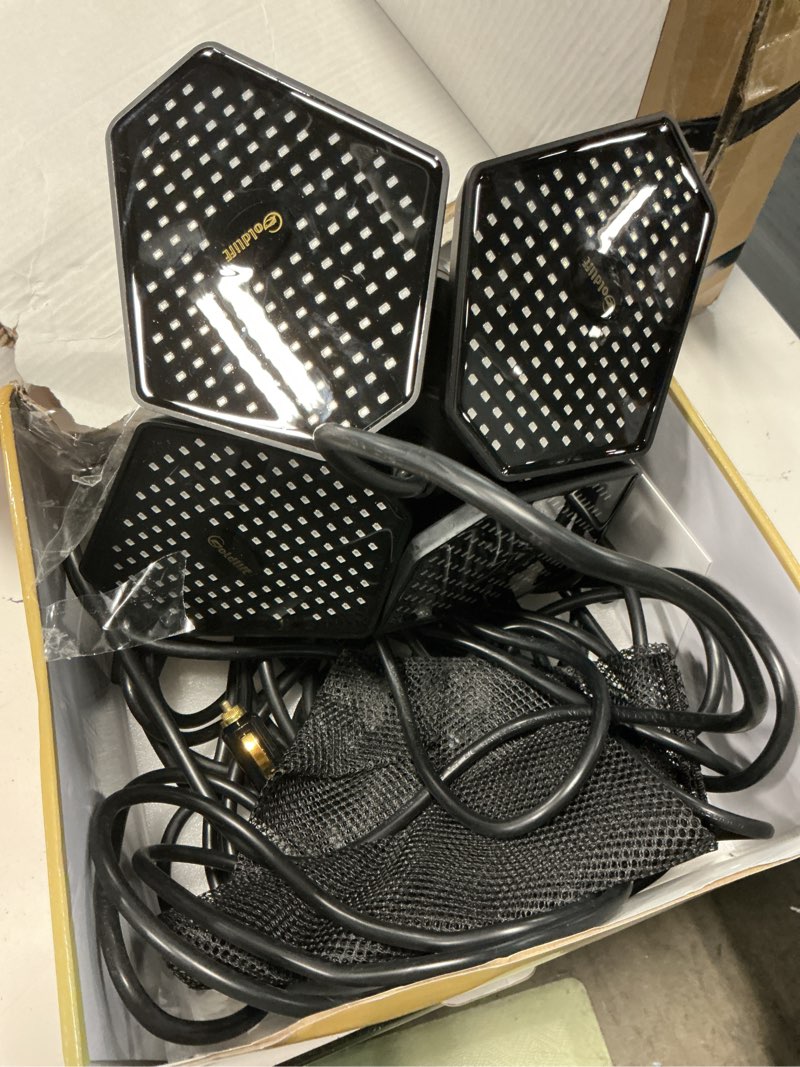 Condition photo showing Good Condition for goldlife 12v foldable underwater fishing light with 50ft cable, 400w 40000lm brightness green led submersible light attractants for docks/boats/kayaks, ip69k rated for fresh & salt water 12v 40000lm 50ft