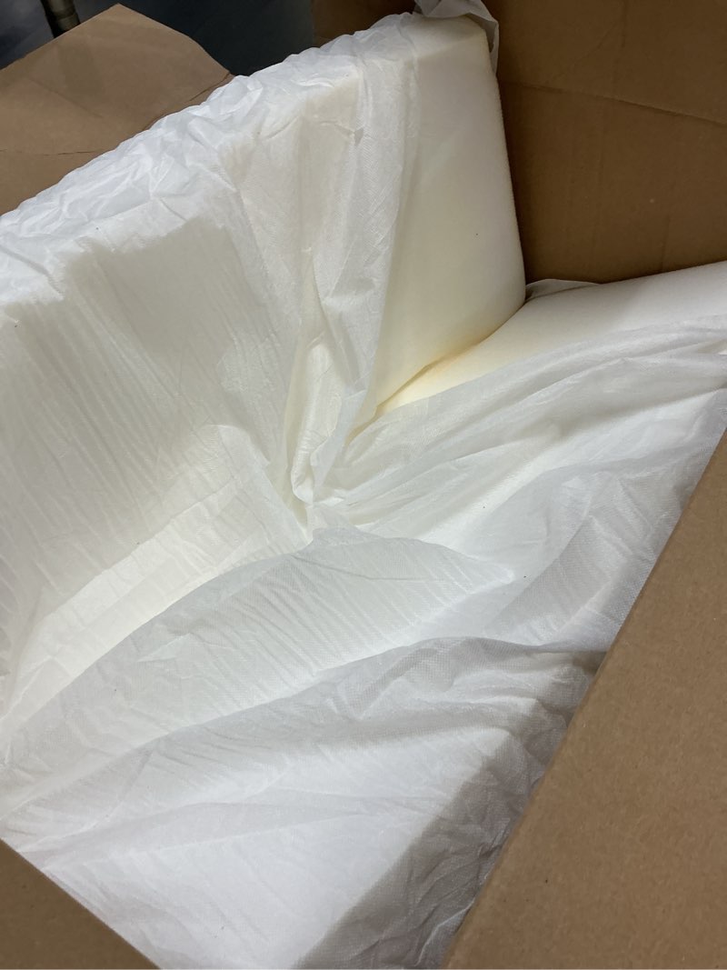 Condition photo showing As Is for (Incomplete,only 1 piece)Patio Furniture Cushions Replacement, Outdoor Deep Seat Couch Cushion and Backrest Pillow with Waterproof Removable Cover for Sectional Sofa Set, 25.6 x 25.6 Inch, Cream 25.6 x 25.6 + 25.6 x 13 In Cream 1