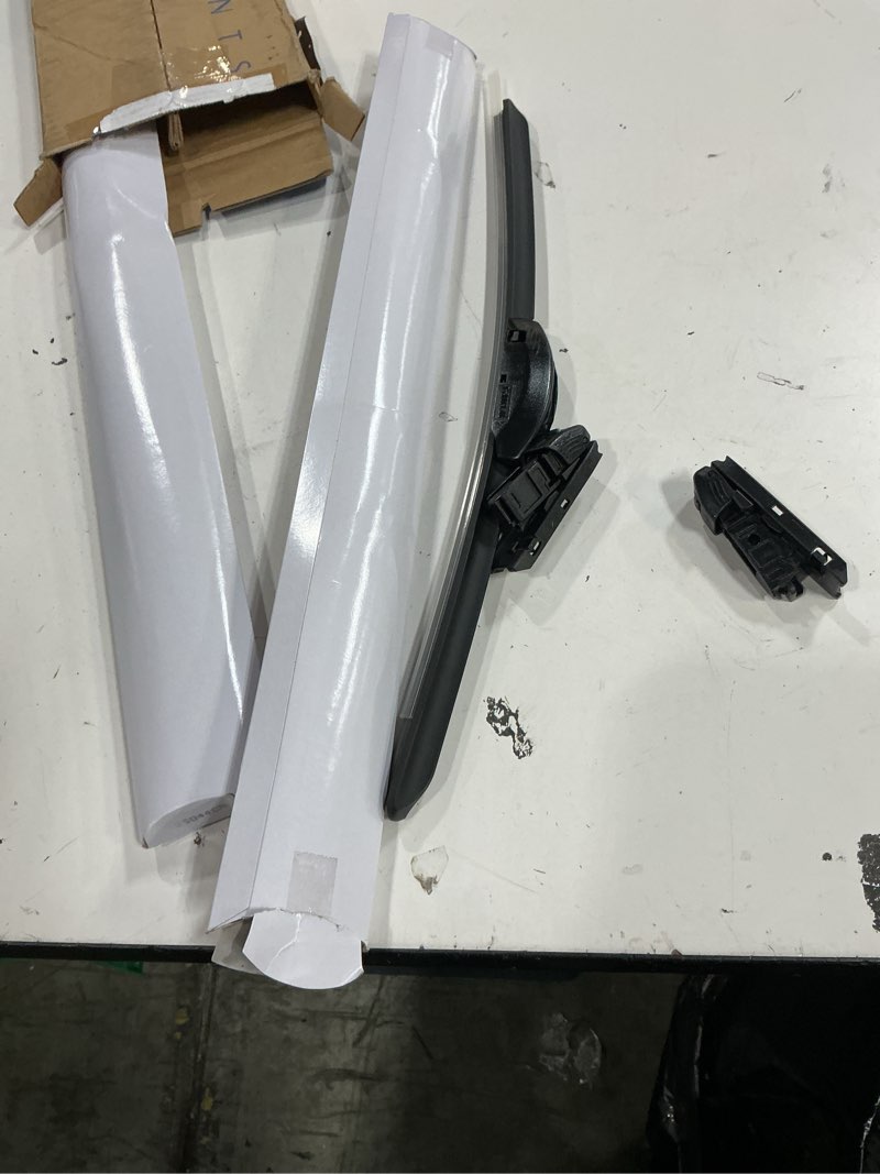 Condition photo showing New/Like New for rain-x 810336 total clear beam wiper blades 26" & 17" windshield wipers for all-weather performance, rubber squeegee for smooth clean wipe & quiet operation - 2 pack value