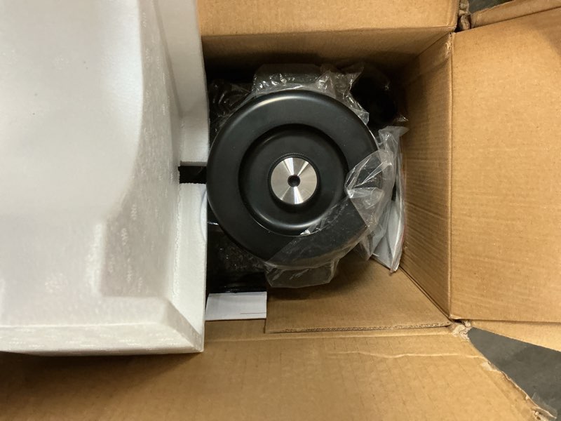 Condition photo showing Good Condition for slushie machine, ice cream maker, slushy machine for home and families, no ice needed with rapid chill & temperature control, multi-function for margarita, frappé, easy to clean, black