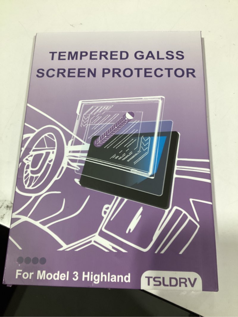 Condition photo showing New/Like New for 2025 Upgrade Screen Protector for Tesla Model 3 Highland Accessories 2024 2025/For Tesla Model Y Juniper Accessories 2025 [No Glare/Anti-Fingerprint] 15.4" 8" Glass Protector Crystal Clear