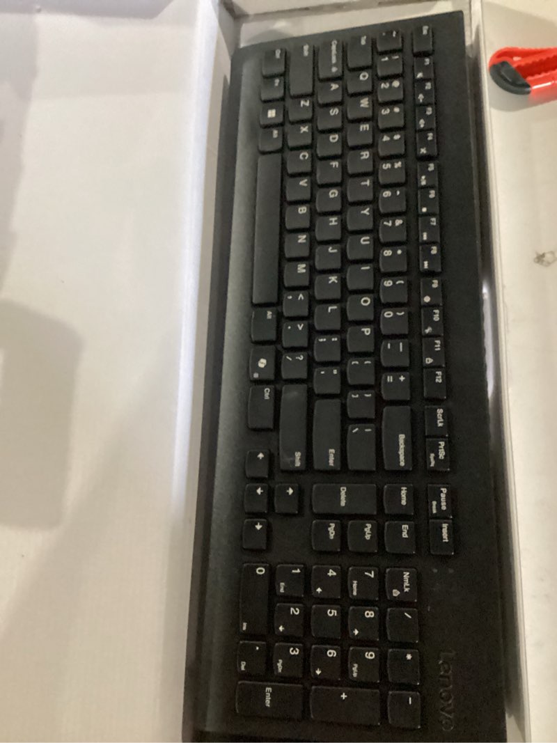 Condition photo showing item condition for Lenovo 510 Wireless Keyboard & Mouse Combo, 2.4 GHz Nano USB Receiver, Full Size, Island Key Design, Left or Right Hand, 1200 DPI Optical Mouse, GX30N81775, Black