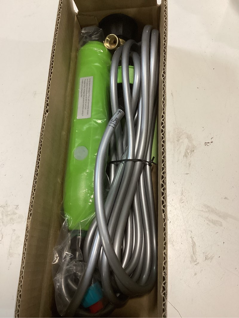 Condition photo showing Good Condition for Battery Powered Sprayer Wand - 29" Electric Sprayer with 3 Adjustable Water Hose Nozzle Portable Garden Sprayer with 16ft Hose for Lawn and Garden Plant Watering Green