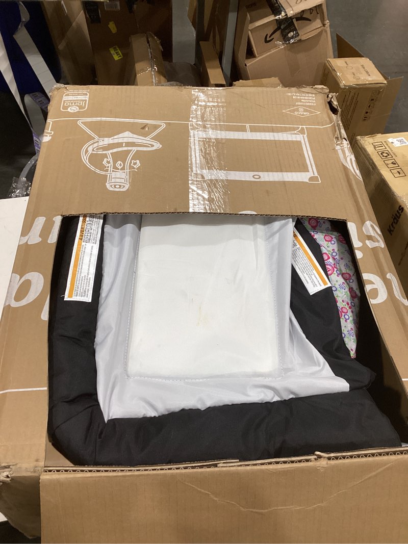 Condition photo showing As Is for graco pack ’n play travel dome lx playard – raised portable bassinet, uv?50 canopy, changer & storage, annie