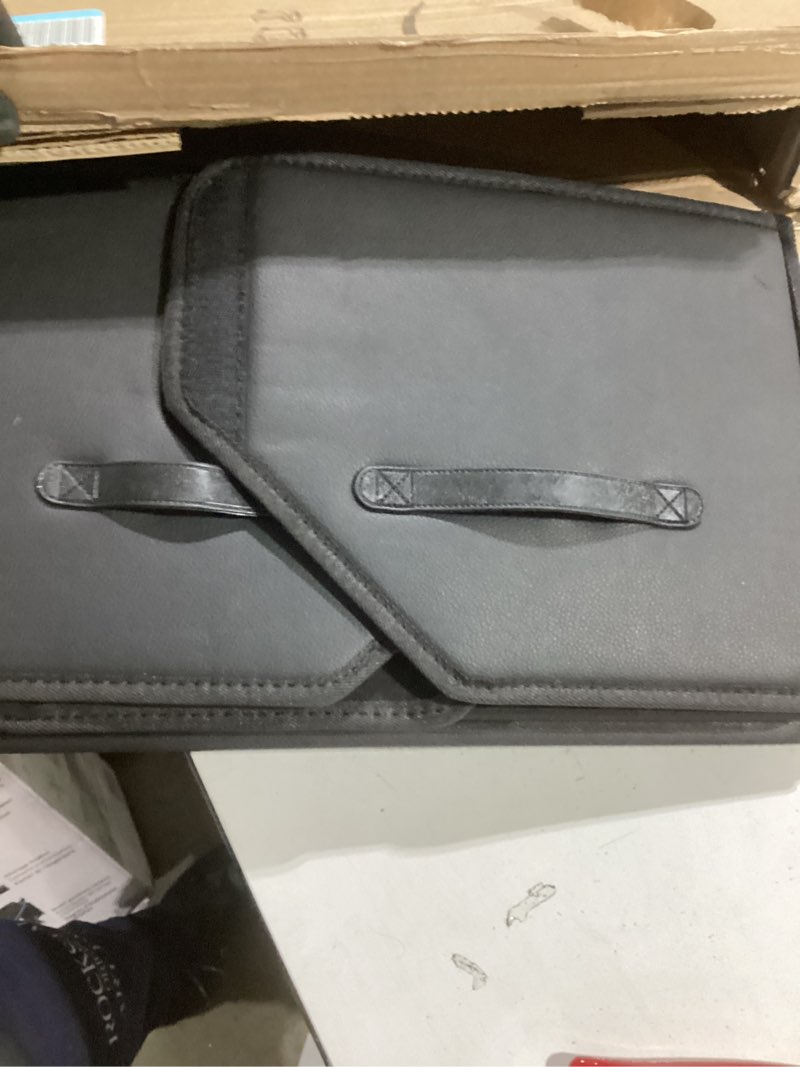 Condition photo showing Good Condition for car organizers and storage for SUV,trunk organizer for sedan, leather foldable sleek box with lid,collapsible cargo bins, tool accessories containers,Collapsible Suede velvet (18 inch Covered)