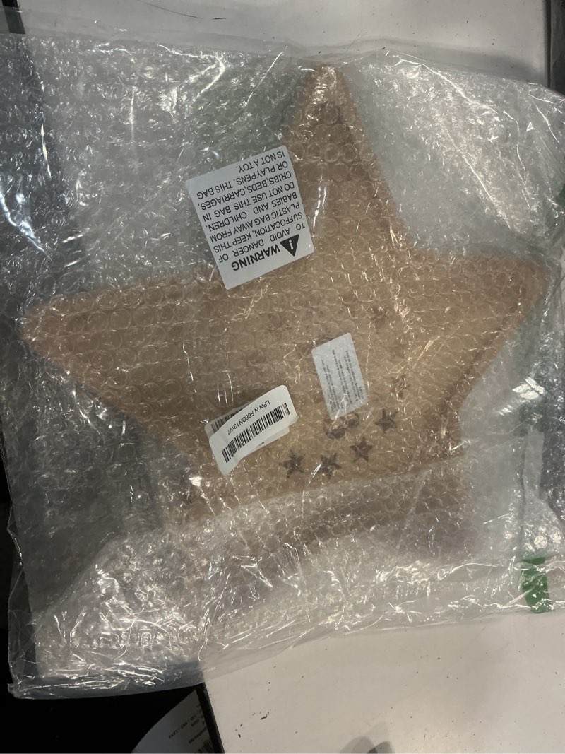 Condition photo showing Good Condition for patriotic charcuterie board with 1776, american 250th anniversary dish board wooden star shaped serving tray kitchen board for decoration fruit snacks, 13 inch