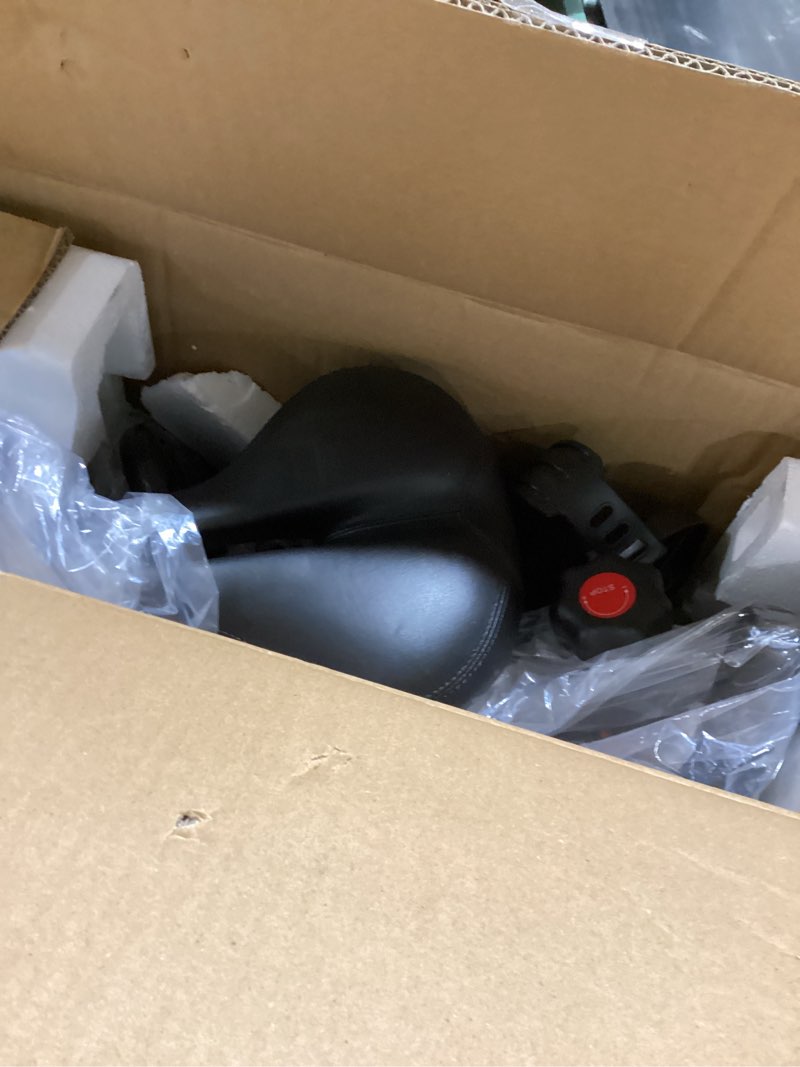 Condition photo showing Good Condition for relife rebuild your life exercise bike stationary for home indoor,cycling bike with silent belt drive for home cardio,brake pad resistance with djustable & comfort seat/pad holder/lcd monitor. black