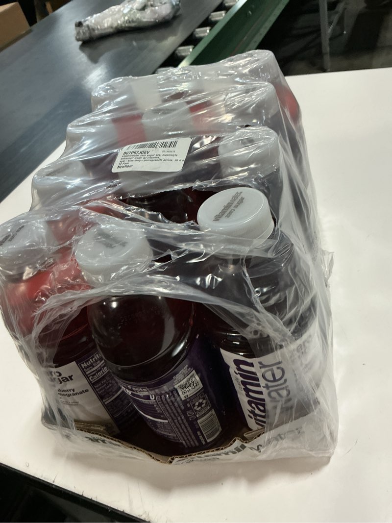 Condition photo showing New/Like New for (It has no expiration date)vitaminwater XXX Acai-Blueberry-Pomegranate Zero Sugar, Flavored Water Beverage, 20 fl oz Bottles, 12 Pack Zero Sugar XXX Açai Blueberry Pomegranate 20.05 Fl Oz (Pack of 12)