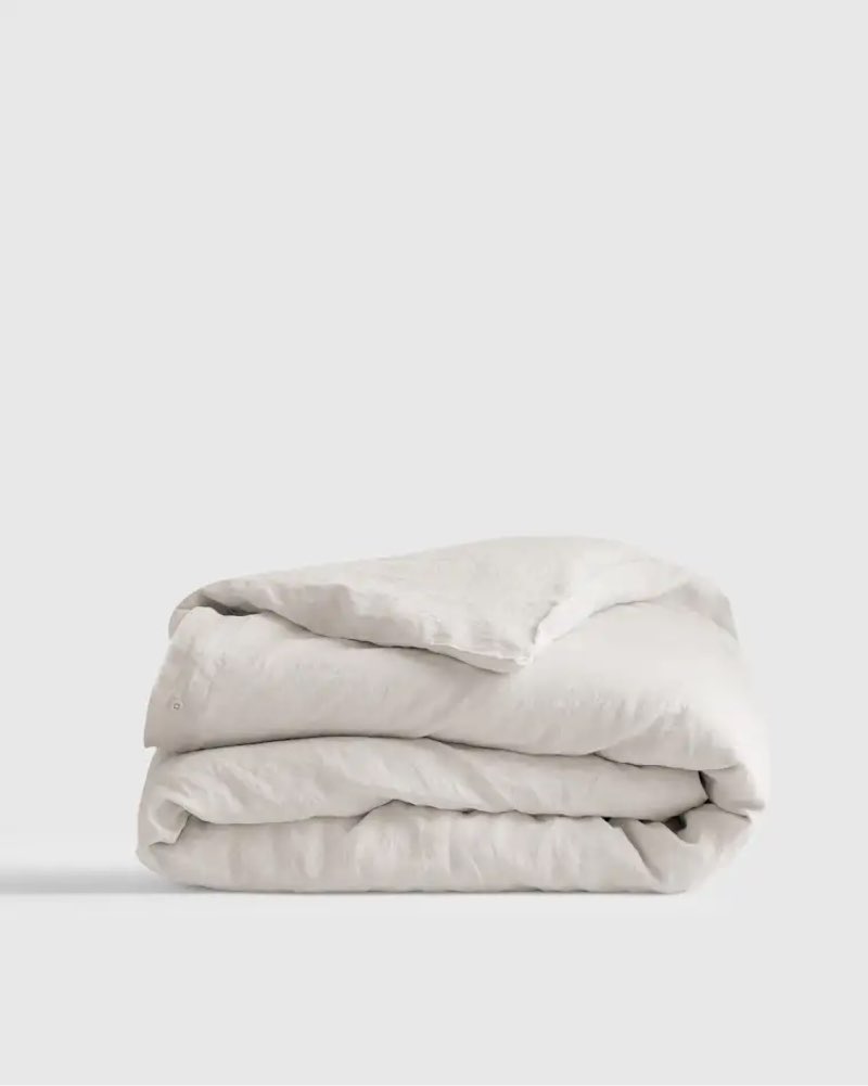 european linen duvet cover full ivory color