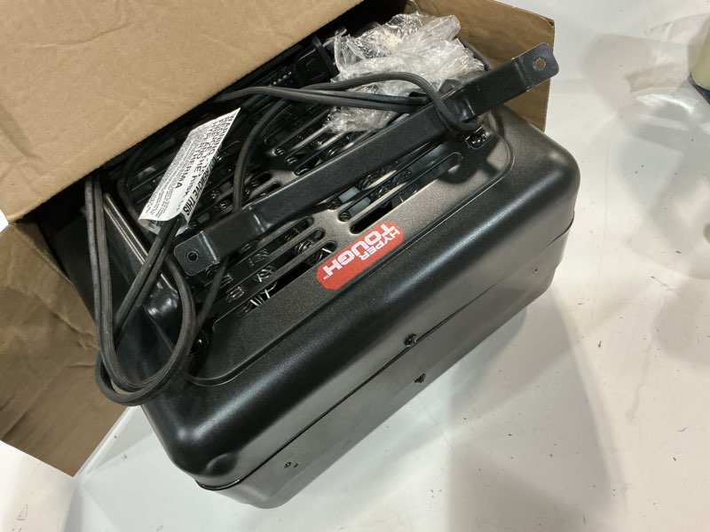 Condition photo showing As Is for hyper tough new 1500w milkhouse utility heater