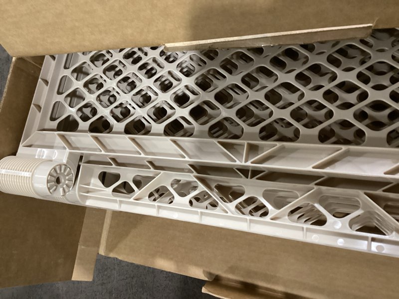 Condition photo showing As Is for Toddleroo by North States - Superyard Baby Play Yard: Freestanding 8-Panel Baby Playpen - Indoor or Outdoor Use - Made in USA - Encloses Up to 34.4 Square Feet - 26 Inches Tall - Sand 8-Panel Sand