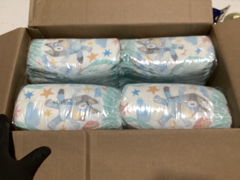 Condition photo showing Good Condition for Pampers Training Pants - Easy Ups Boys & Girls Bluey - Size 4T-5T, 104 Count, Children's Potty Underwear (Packaging May Vary) 4T-5T 104