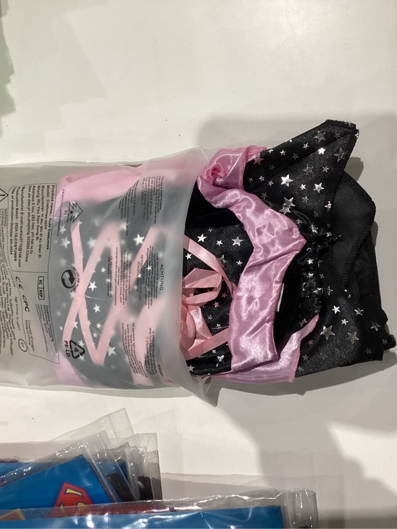 Condition photo showing Good Condition for Girls Light-up Witch Halloween Costumes Kids Fancy Dress Set Pink 4-6 Years