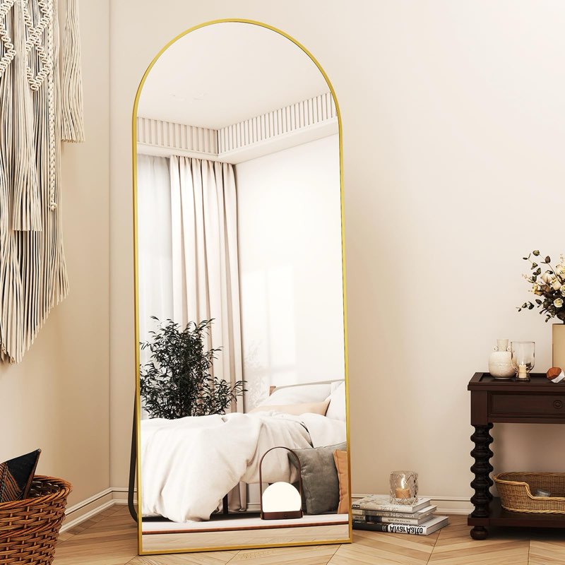 SCWF-GZ 57x20 Door Hanging Full Length Mirror, Floor (Height 5.7ft just Body in1.3ft) Wall Mounted M