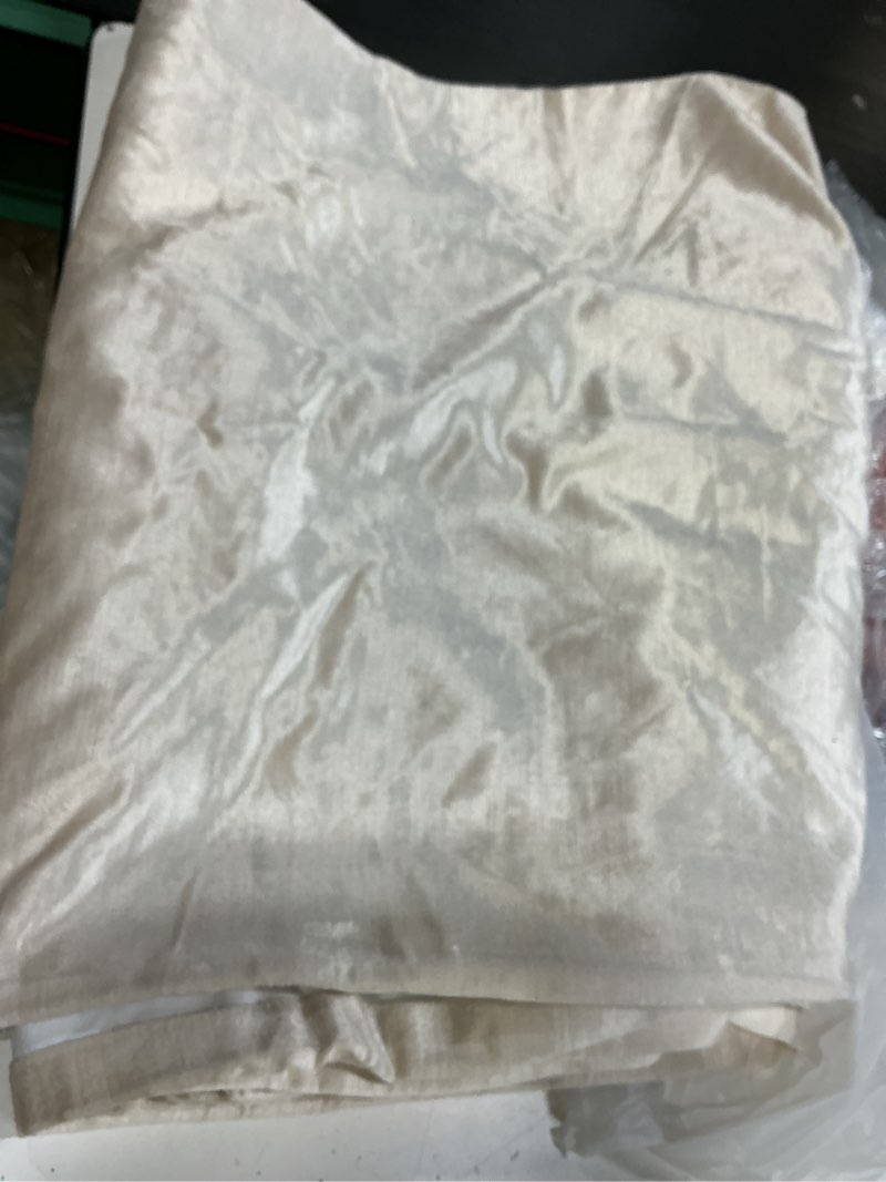 Condition photo showing Good Condition for luster velvet true blackout curtain, 48x108, champagne one piece