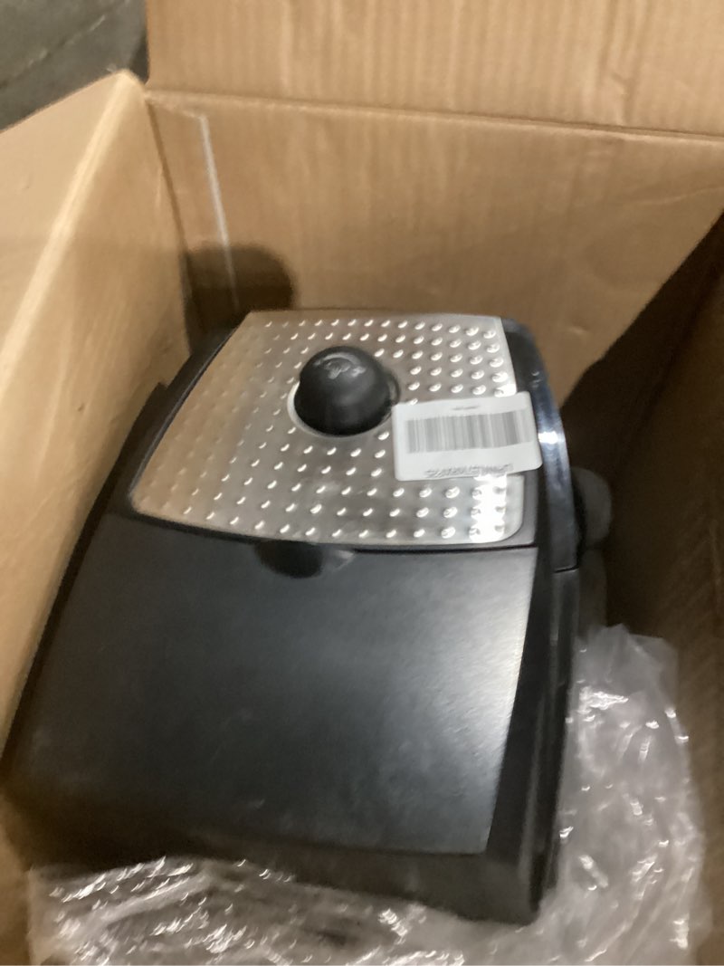 Condition photo showing As Is for De'Longhi 15-Bar Pump Espresso Machine with Milk Frother & Temperature Control - Compact Home Barista Coffee Maker for Espresso, Latte, Cappuccino & Iced Coffee, Easy to Clean Design Black/Stainless Steel