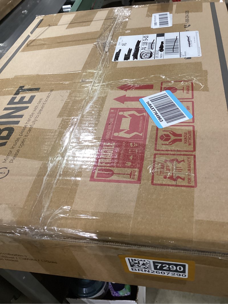 Condition photo showing New/Like New for tokeshimi 16x24 beveled mirror bathroom rectangle, bathroom vanity mirror frameless with 1" beveled edge, shatterproof modern decorative wall mirrored for living room, entryway, restroom 16"l x 24"w rectangle-shaped