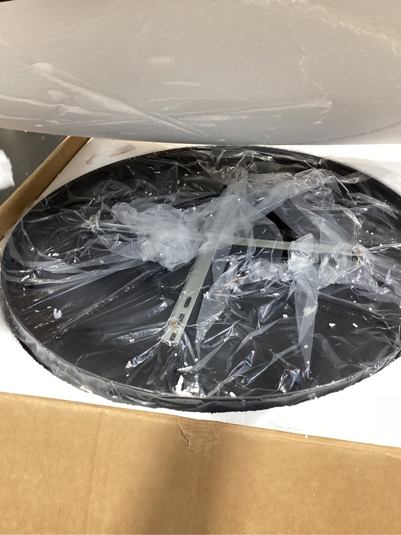 Condition photo showing Good Condition for long raindrop crystal chandelier for high ceilings modern crystal long pendant light, staircase foyer entryway pendant light,raindrop drop lamp, large 23.6" black ceiling plate18 lights black - 18 lights