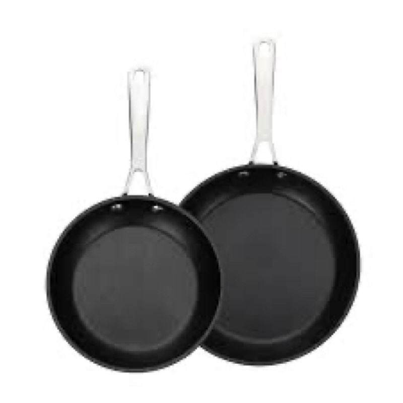 UCC LIFE Non Stick pots and pans set, 8" and 9.5" Kitchen Cookware Pot 2 Piece Set, Stainless Steel 