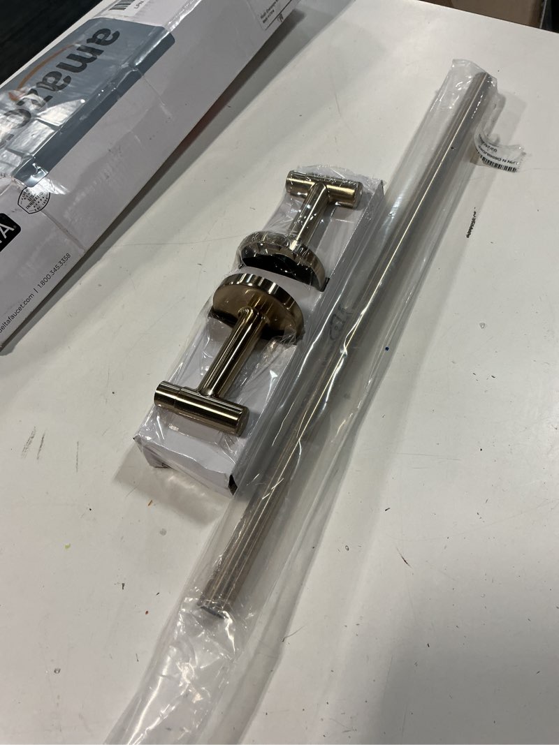 Condition photo showing Good Condition for delta trinsic 18-in champagne bronze wall mount single towel bar