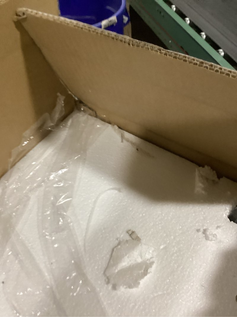 Condition photo showing As Is for 10 Inch Globe Pendant Light Black Mid Century Pendant Light Contemporary Globe Pendant Lights Clear Glass Pendant Lights Adjustable Hanging Light Fixture Clear Glass with Black Finish for Dining Room Clear & Black 10 inch