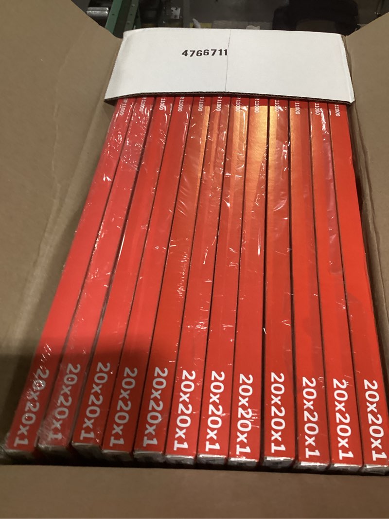 Condition photo showing As Is for Honeywell 20x20x1 MERV 11 Allergen Reducer 11000 Electrostatic Pleated HVAC AC Furnace Air Filter (12-Pack) | Replacement Filter for Home Use | Made in USA 20x20x1 (12 Pack)