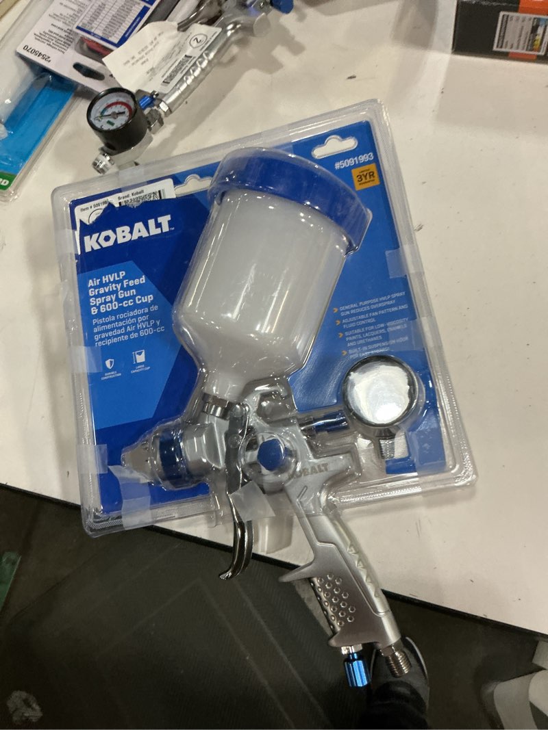 Condition photo showing As Is for kobalt 2-in air paint sprayer