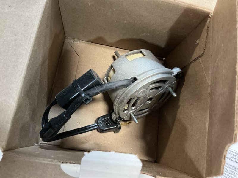 Condition photo showing As Is for broan-nutone 50 cfm fan motor & blower wheel