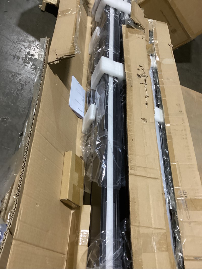 Condition photo showing Good Condition for 8FT LED Linear Light,100/90/80/70/60W Up and Down Light, 3000/4000/5000K CCT,Commercial And Residential Linear Lights Fixture for Office,Pendant Lights for Home,Shop,Garage,Basement,School-4Pack 8FT (4 Pack) Black
