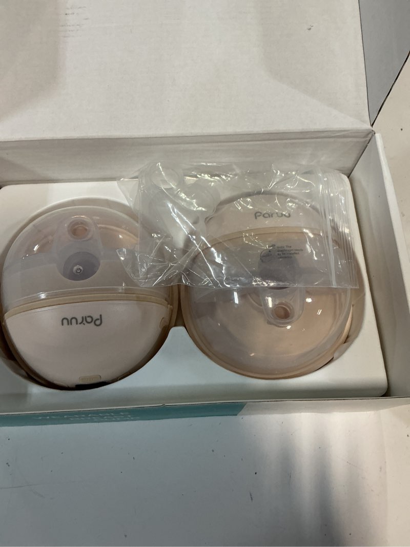 Condition photo showing Good Condition for paruu hands free breast pump p16, wearable breast pump electirc portable with 4 modes & 12 levels, max 309mmhg strong suction 19/21/24mm flange inserts wearable breastfeeding pump, 2 pack?nude