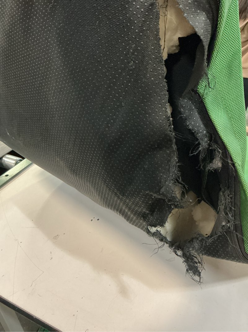 Condition photo showing As Is for Rectangular Dog Bed, Breathable, Durable, Thick, Removable, Washable, Comfortable, for Pets, Olive Green, for Medium and Large Dogs, 27 x 36 Inches