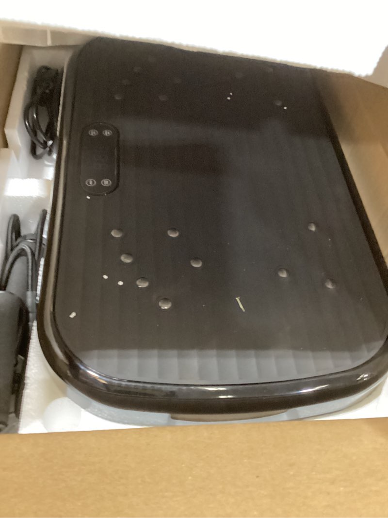 Condition photo showing Good Condition for vibration plate exercise machine, vibration plate for lymphatic drainage 330 lbs capacity whole body vibration platform machines helps weight loss shaping toning wellness black