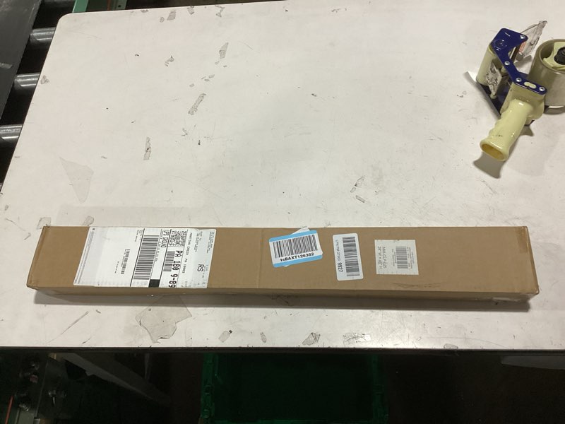 Condition photo showing New/Like New for lazblinds no tools no drill 1" vinyl mini blinds, cordless blinds for windows, light filtering horizontal window blinds & shades, 28" w x 48" h, white cordless-white 28" w × 48" h
