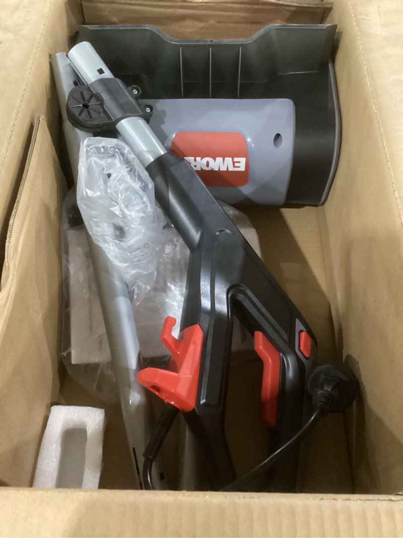 Condition photo showing Good Condition for ework corded snow shovel 11-inch 1200w 10a powerful electric snow shovels, 6-inch clearing depth, 23-foot max throw distance, power snow blower for driveway, steps, sidewalk, porch 1200w 10a corded snow shovel