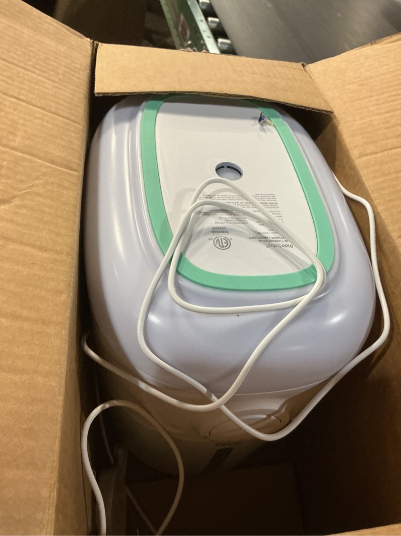 Condition photo showing As Is for Frida Baby 3-in-1 XL Top Fill Humidifier for Bedroom, Cold & Flu Relief, 6L Tank Cool Mist Humidifier + Diffuser for Large Rooms, Mold Resistant, Nightlight, Auto-Off, Quiet, Essential Oil Diffuser 1.6 Gallon Tank